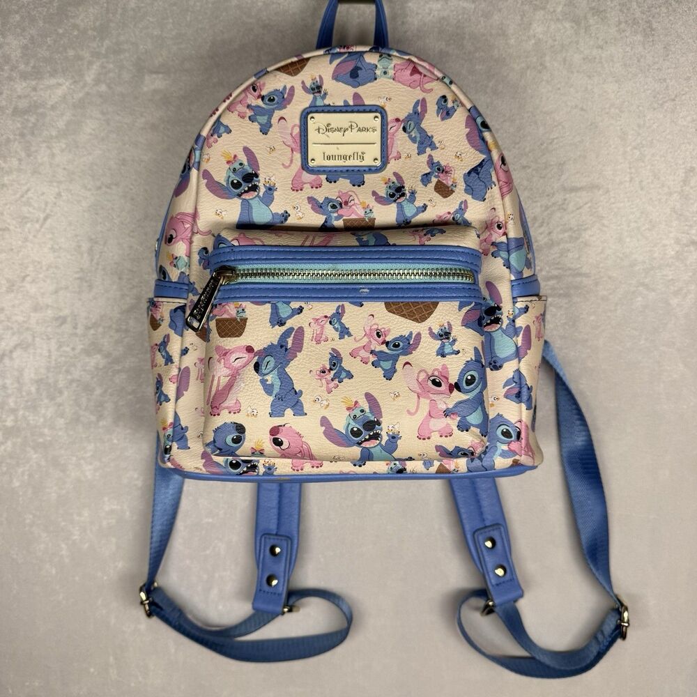 Disney Parks Loungefly Lilo & Stitch Angel Mini Backpack.